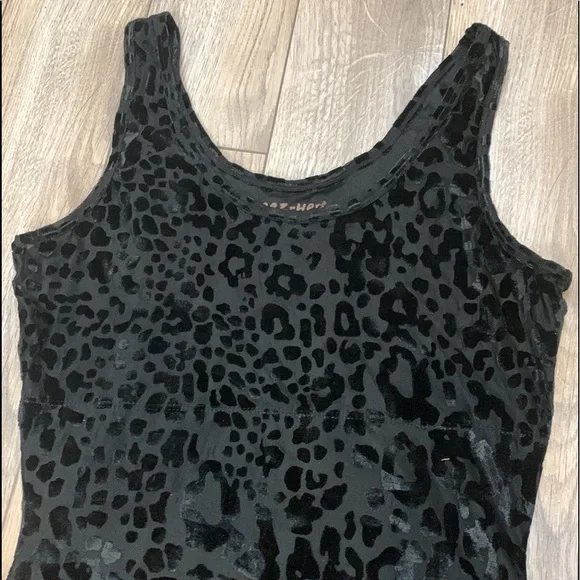 Teez-Her Black Tank Top Animal Print Women’s Medium - Picture 2 of 6